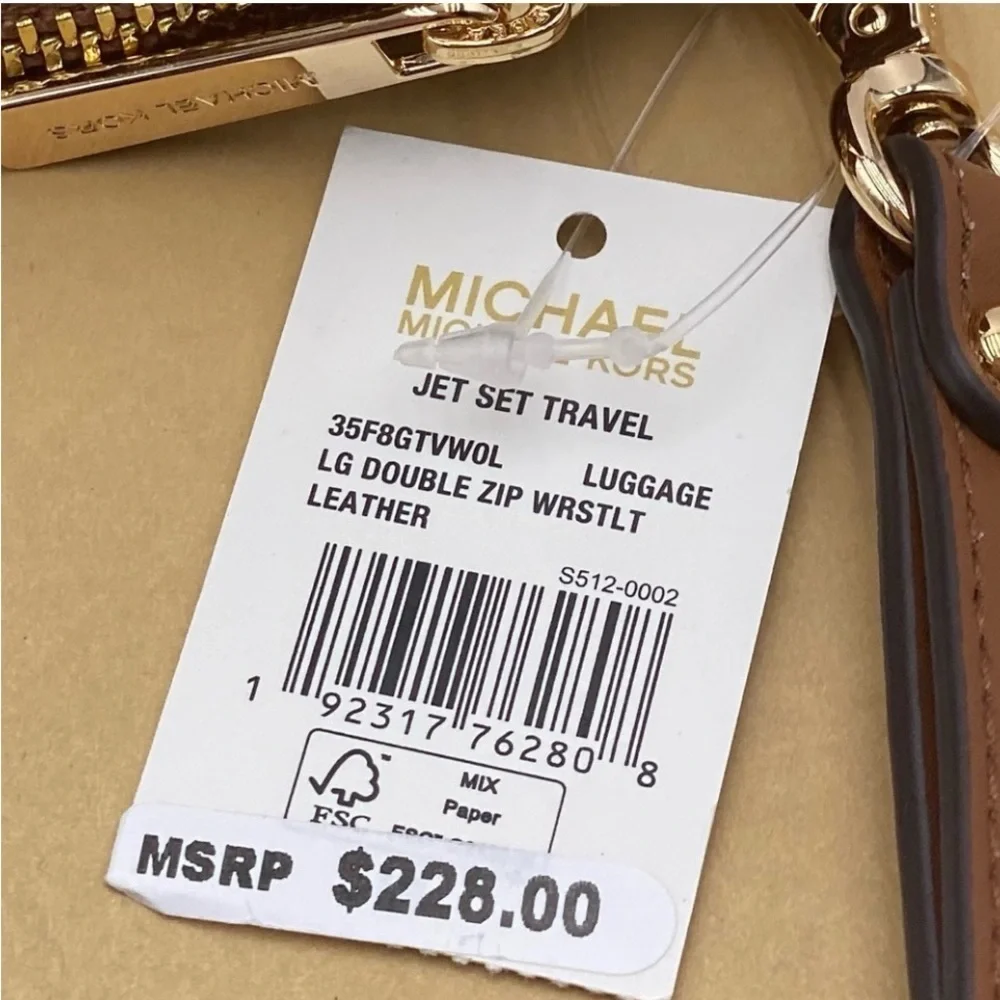 Michael Kors DoubleZip Wallet Wristlet Luggage